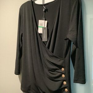 Cable & Gauge Black Blouse - BNWT!